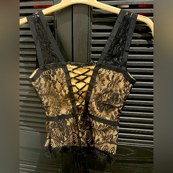 Bebe Sexy Lace Corset Top New with Tag - Picture 2 of 3